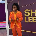 Sheryl Lee Ralph’s orange mesh shirt and pants on Today