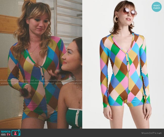 Siedres Gisele Romper worn by Taylor Jewel (Rain Spencer) on The Summer I Turned Pretty