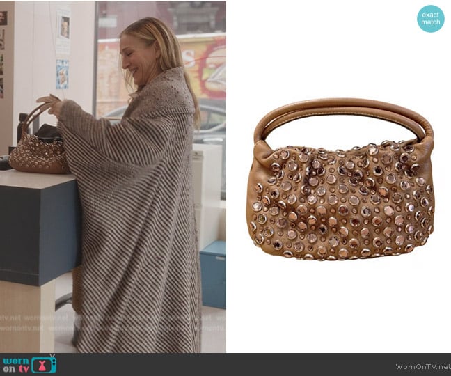 Sonia Rykiel Domino Leather Handbag worn by Carrie Bradshaw (Sarah Jessica Parker) on And Just Like That