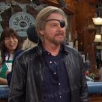 Steve’s black leather zip jacket on Days of our Lives