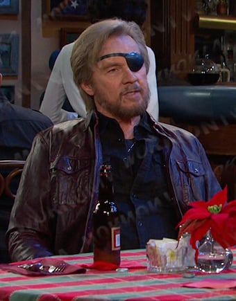 Steve's burgundy leather jacket on Days of our Lives