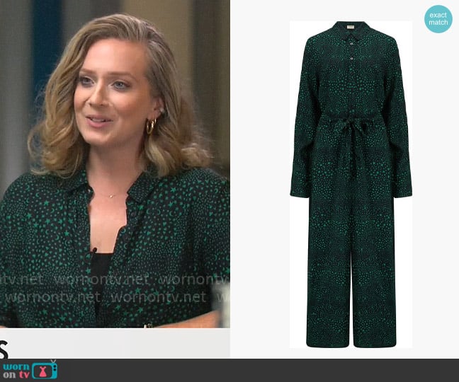 Sugarhill Brighton Adele Jumpsuit worn by Christina Ruffini on CBS Mornings