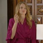 Summer’s pink robe on The Young and the Restless