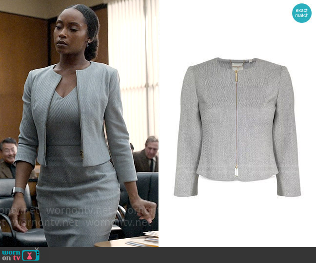 Ted Baker Micah Jacket worn by Andrea Freemann (Yaya DaCosta) on The Lincoln Lawyer