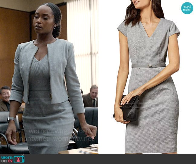 Ted Baker Michahd Dress worn by Andrea Freemann (Yaya DaCosta) on The Lincoln Lawyer