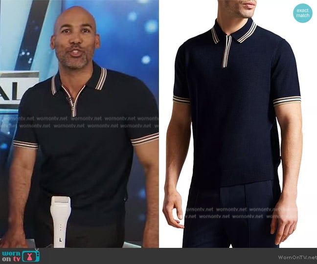 Ted Baker Pierrot Zipper Polo Shirt