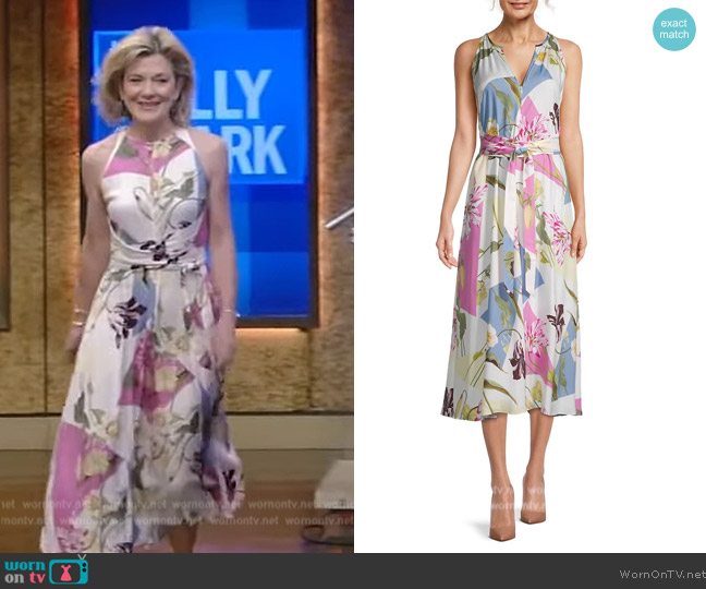 Ted Baker Saanvi Halter Neck Dress worn by Victoria Clark on Live with Kelly and Mark