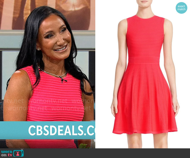 Ted Baker Malou Dress worn by Elizabeth Werner on CBS Mornings