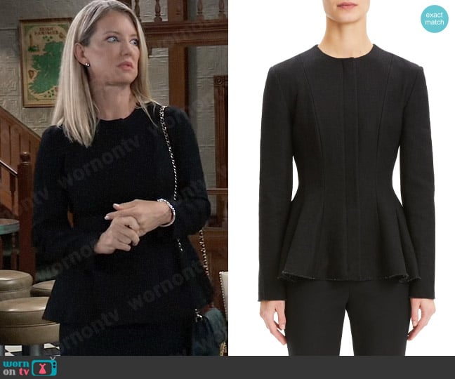 Theory Movement Canvas Jacket worn by Nina Reeves (Cynthia Watros) on General Hospital