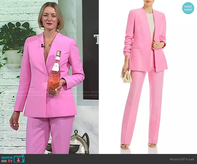 WornOnTV: Vanessa Price’s pink lapelless blazer and pants on Today ...