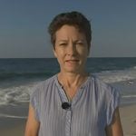 Stephanie’s blue striped top on Today