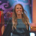 Trista Sutter’s teal satin dress on The Bachelorette