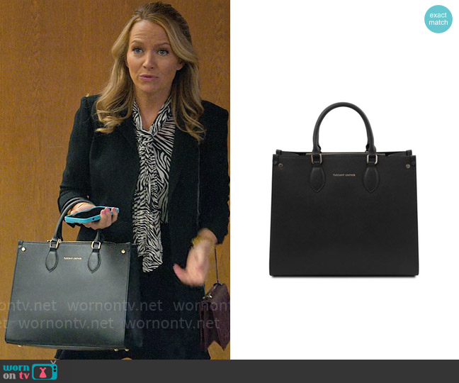 Tuscany Leather Iside Bag worn by Lorna Crane (Becki Newton) on The Lincoln Lawyer