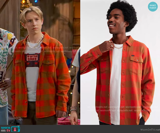 Dark Seas at Urban Outfitters Dark Seas Pedro Flannel Shirt worn by Jake (Luke Busey) on Bunkd