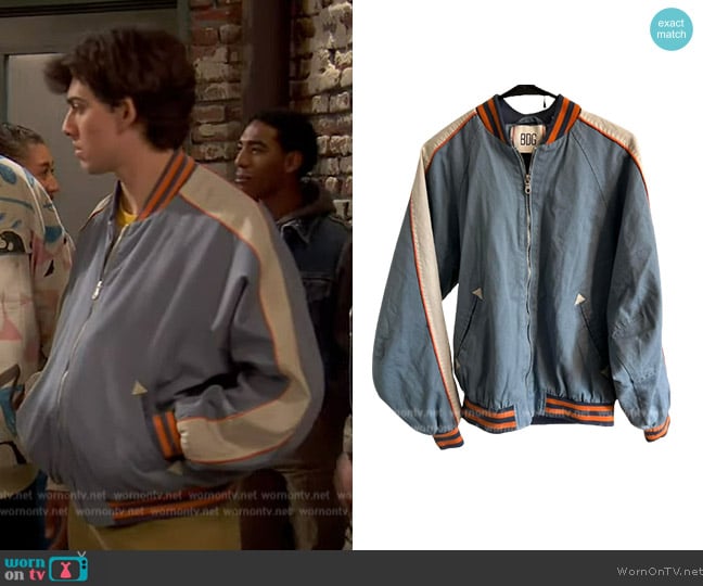 Urban Outfitters Orange and Blue Jacket worn by Neil (Felix Avitia) on Ravens Home