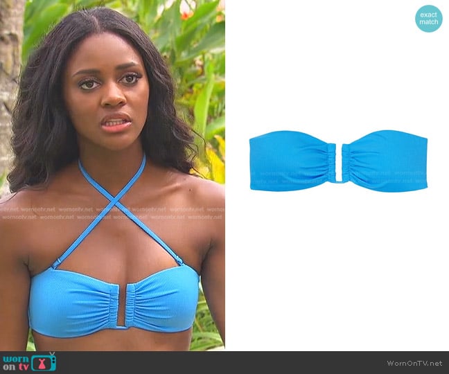 WornOnTV Charity s blue bikini top The Bachelorette Charity