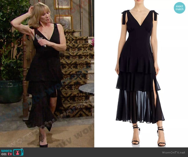 Wayf Hampton Tiered Midi Dress worn by Kristen DiMera (Stacy Haiduk) on Days of our Lives