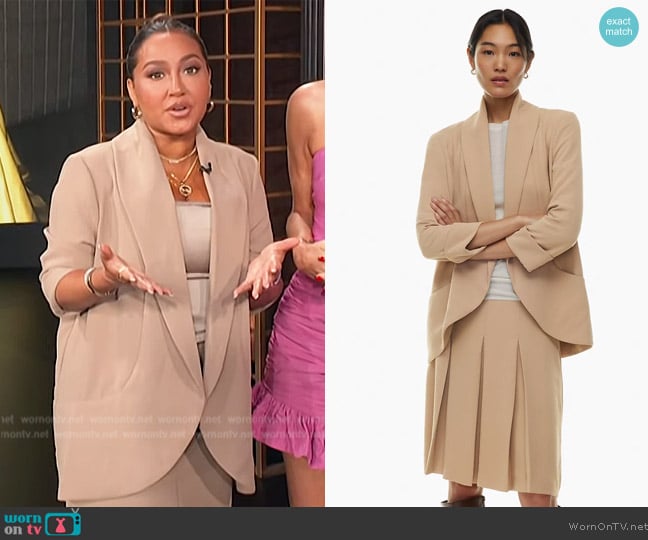 Wilfred North Blazer worn by Adrienne Houghton on E! News