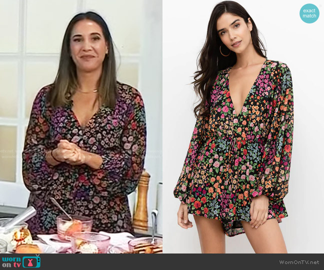 Yumi Kim Naomi Romper worn by Leah Cohen on Today