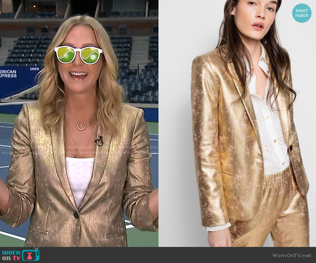 Zadig & Voltaire Vedy Deluxe Blazer worn by Lara Spencer on Good Morning America