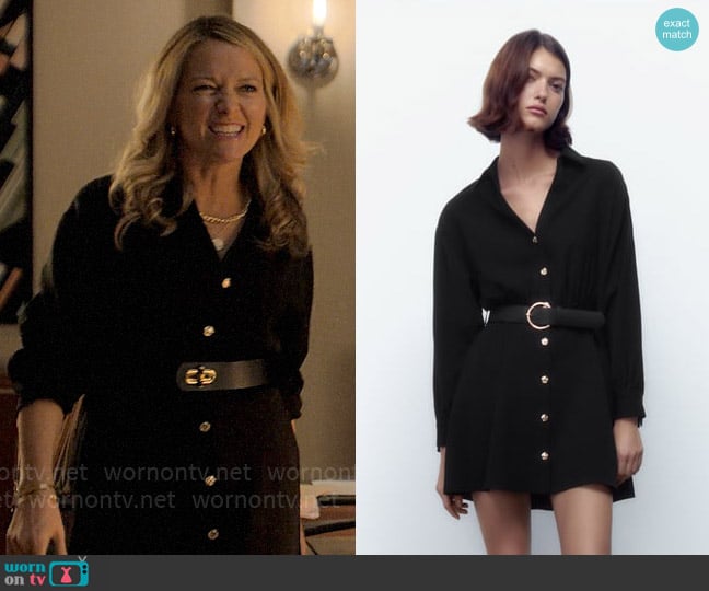 Zara Shirt Dress with Belt worn by Lorna Crane (Becki Newton) on The Lincoln Lawyer