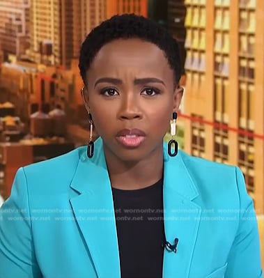 Zinhle Essamuah's blue blazer on NBC News