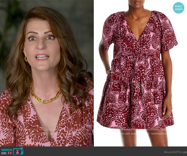 A.L.C. Camila Cotton Tiered Dress worn by Nia Vardalos on E! News