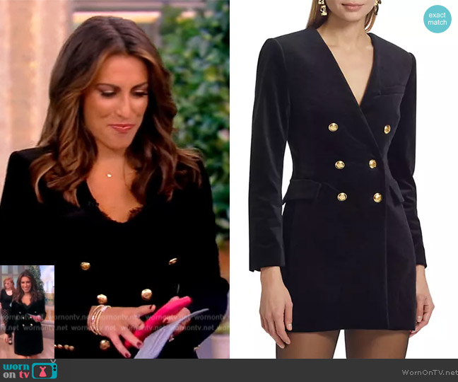 WornOnTV: Alyssa’s black mini blazer dress on The View | Alyssa Farah ...