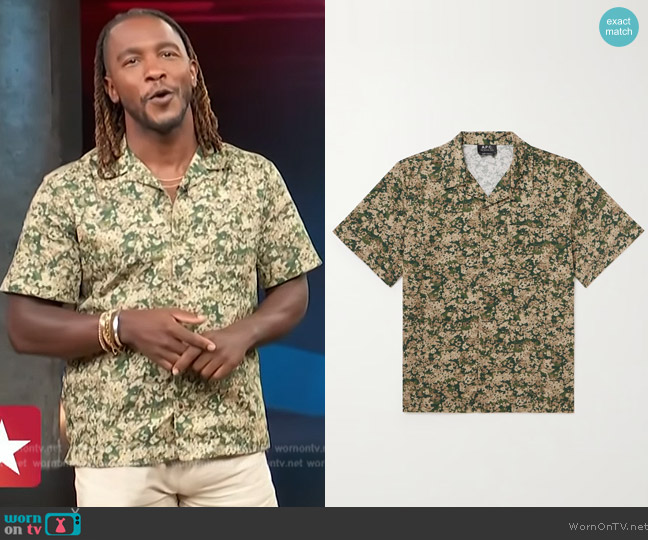WornOnTV: Scott’s green floral print shirt on Access Hollywood | Scott ...