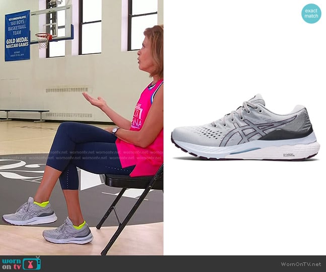 Asics Gel-Kayano 28 Running Shoes in Piedmont Grey/ Deep Plum worn by Hoda Kotb on Today