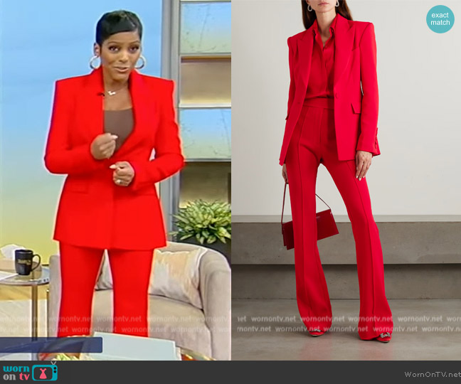 WornOnTV: Tamron’s red blazer and pants on Tamron Hall Show | Tamron ...