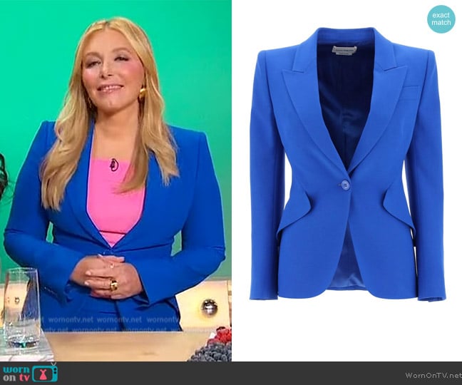 Alexander McQueen Single-Breasted Tailored Blazer worn by Dr. Kellyann on Sherri