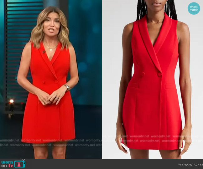 WornOnTV: Kit’s red mini blazer dress on Access Hollywood | Kit Hoover ...