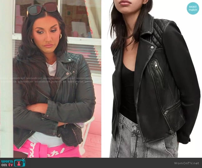 WornOnTV: Monica’s black leather moto jacket on The Real Housewives of ...