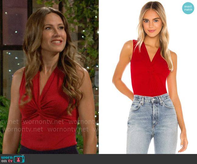 Bailey 44 Kendra Bodysuit worn by Heather Stevens (Vail Bloom) on The Young and the Restless