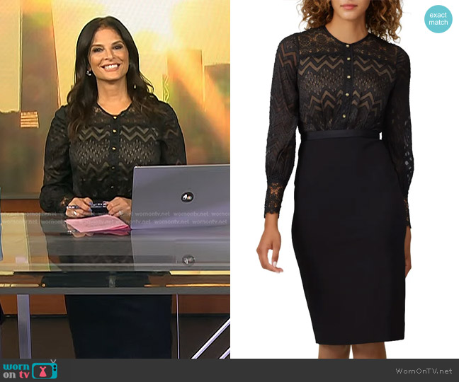 Catherine Deane Button Front Noelle Dress worn by Darlene Rodriguez on Today