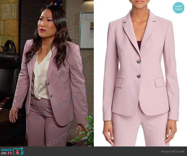 WornOnTV: Melinda’s pink suit on Days of our Lives | Tina Huang ...