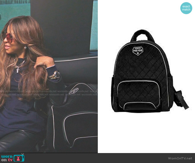Chanel Velvet Coco Neige Backpack Bag at 1stDibs