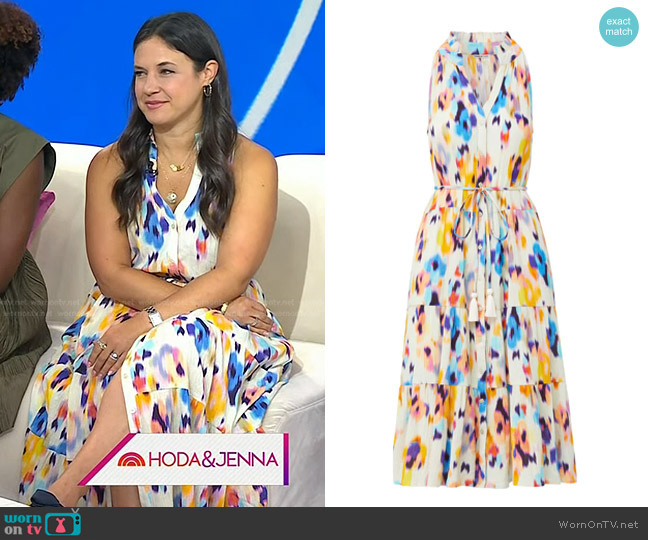 Change of Scenery Tracy Dress Floral Ikat worn by Jamie Banks on Today