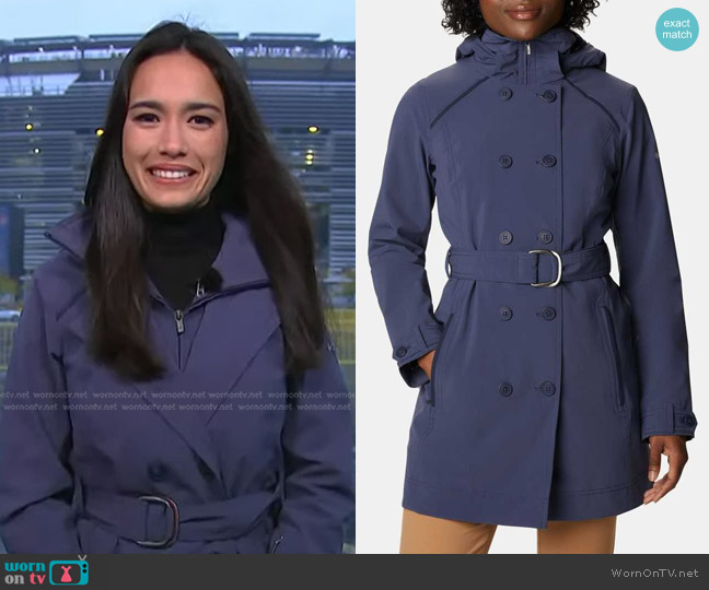 Columbia Columbia Zenith Vista Jackets in Nocturnal worn by Emilie Ikeda on Today