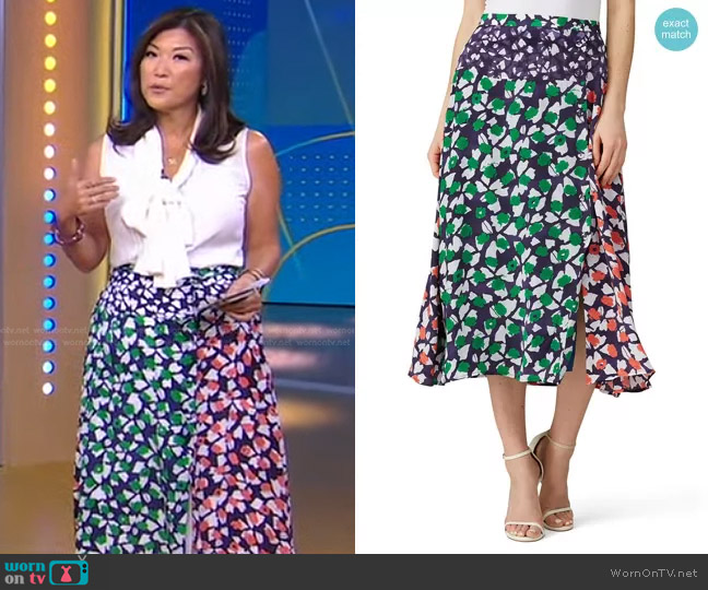 WornOnTV: Juju’s floral print midi skirt on Good Morning America | Juju ...