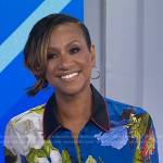 Dr. Anita Phillips’s blue floral shirt on Today