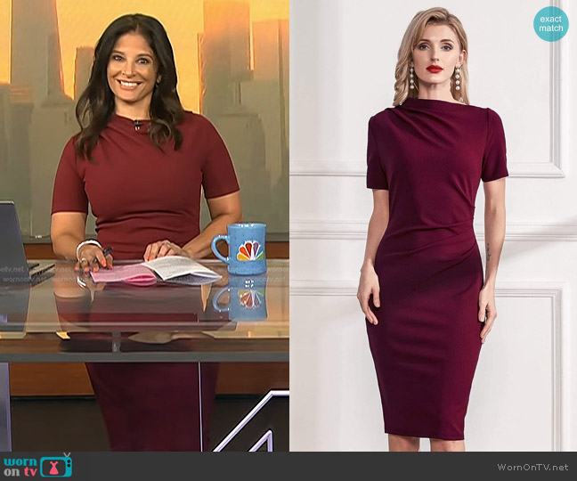 WEHOMY at Amazon Zip Back Solid Pencil Dress worn by Darlene Rodriguez on Today