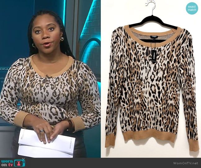 WornOnTV: Kay’s leopard print sweater on NBC News Daily | Kay Angrum ...