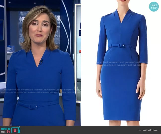 Hobbs Dianna Dress worn by Margaret Brennan on CBS Evening News