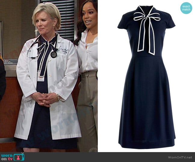 J.Crew Tie-Neck Dress worn by Kayla Brady (Mary Beth Evans) on Days of our Lives