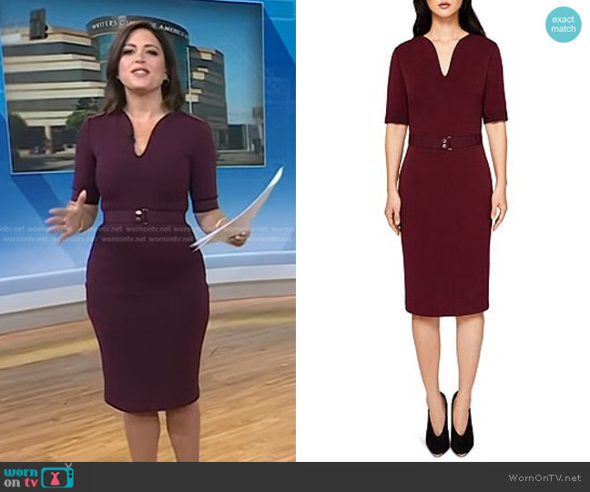 Ted Baker Jesabil Dress worn by Chloe Melas on Today