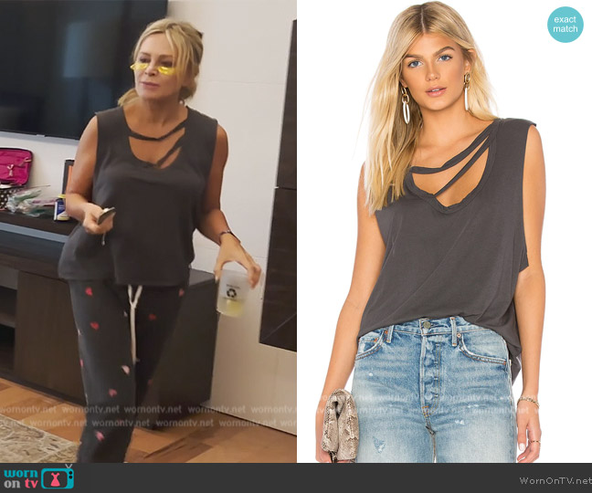 LA Made Nolan Tank worn by Tamra Judge on The Real Housewives of Orange County