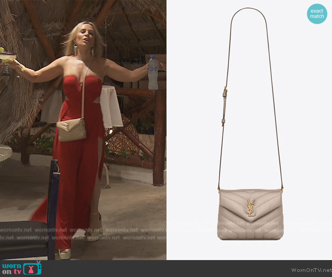 Saint Laurent Loulou Toy Strap Bag worn by Tamra Judge on The Real Housewives of Orange County