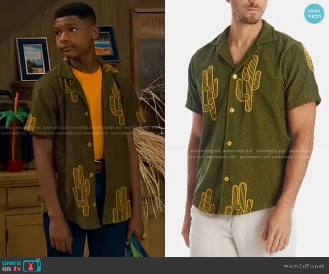 OAS Mezcal Cuba Terry Shirt worn by Bill (Alfred Lewis) on Bunkd